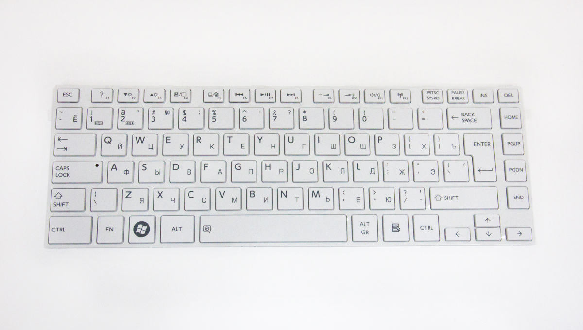 Клавиатура для ноутбука Toshiba L830 -бел
