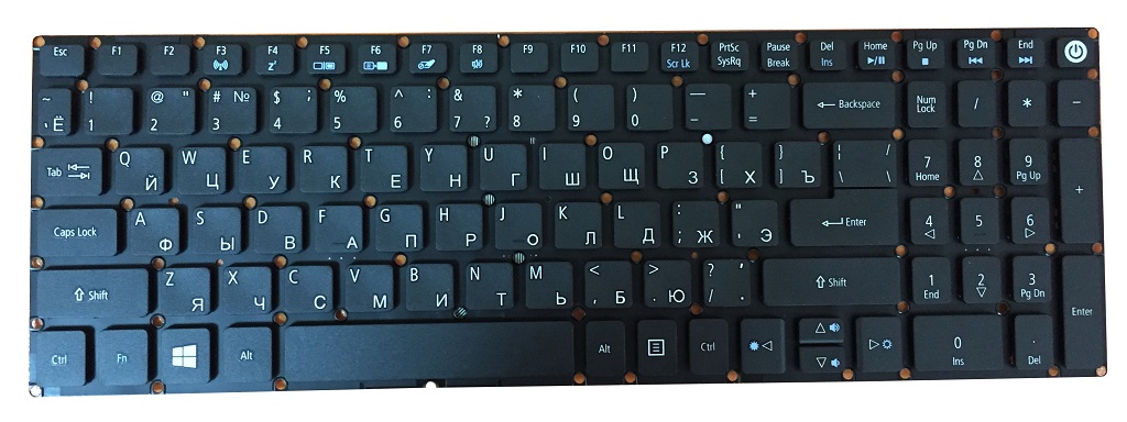 Клавиатура для ноутбука Acer Aspire E5-573 E5-522G E5-573 V3-574G E5-773G AEZRTG00210 NK.I1517.00K N